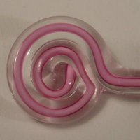 (image for) Effetre Pink w/White Core Filligrana Rod