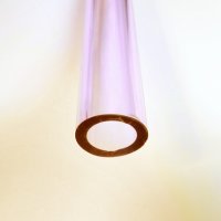 (image for) 25mm Borosilicate Pink Transparent Tube