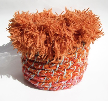 (image for) Orange Bird Nest Basket